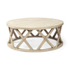 46" White Solid Wood Round Coffee Table Buyer Reviews