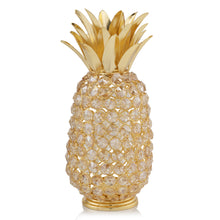  11" Faux Crystal and Gold Pineapple Sculpture | Available in Other Colors