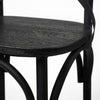 Set of Two Black Wood Cross Back Side Chairs