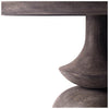 60" Round Charcoal Gray Solid Wood Table Top And Base Dining Table