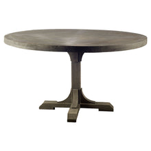  54" Circular Solid Wood Top with Pedestal Style Base Dining Table