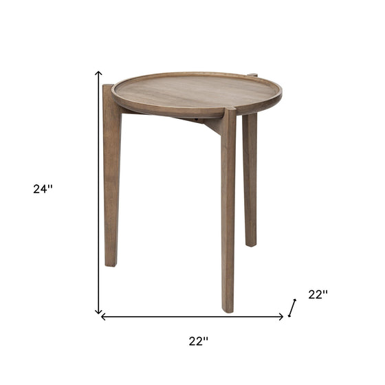 24" Brown Unavailable Round End Table Buyer Reviews