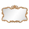 Wide Decorative Gold Leaf Mirror