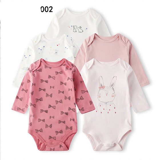 Set of 5 Baby Onesies | Available in Other Patterns for Boys and Girls