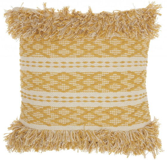 Mustard And Ivory Textured Throw Pillow Buyer Reviews