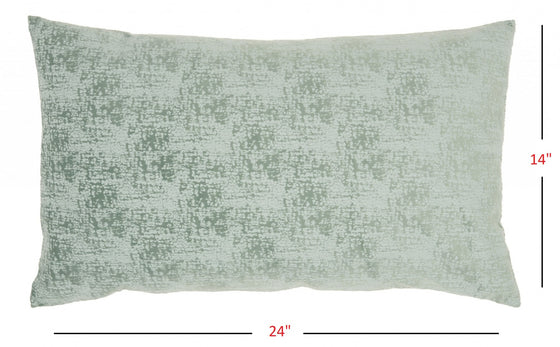 Destressed Sea Green 14 x25" Lumbar Pillow