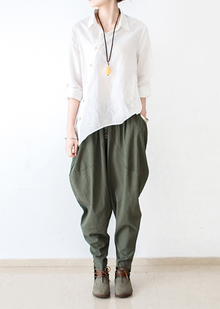  Linen Harem Pants