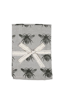  Set Of Eight Dark Green Bumble Bee Napkins | Available in 2 Colors