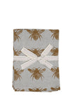 Set Of Eight Dark Green Bumble Bee Napkins | Available in 2 Colors