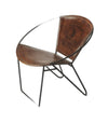 27" Brown Faux Leather Side Chair | Available in 2 Colors