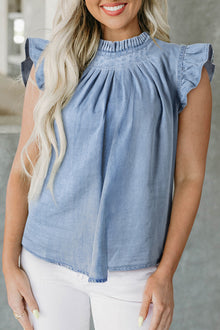  Denim Sleeveless Shirts