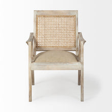  Wooden Chair with Cane Mesh Backrest