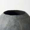 Kyros Gray Earthy Ceramic Oval Vase | Available in 2 Sizes