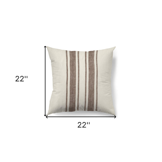 Off-white Pillow Cover with Brown Stripes Buyer Reviews