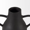 Black Matte Metal Two Handle Vase