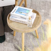 Retro Rattan Side Table