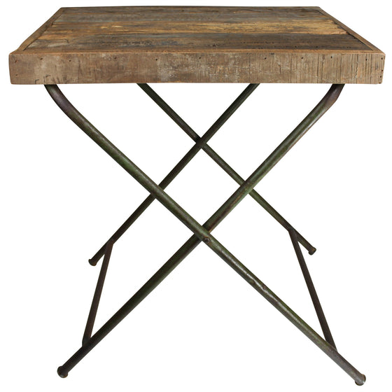 30" Natural Iron End Table