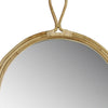 Round Bamboo Wall Mirror