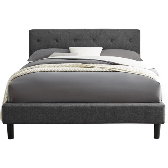 Tuft Dark Grey Queen Platform Bed