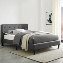  Dark Brown Solid Wood Bed Frame | Available in Queen and Full Sizes