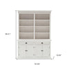 Classic White Hutch Bookcase Unit