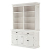 Classic White Hutch Bookcase Unit