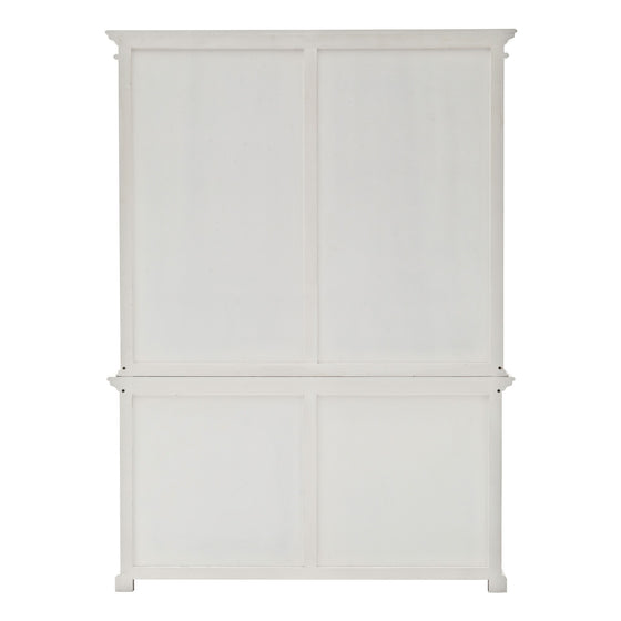 Classic White Hutch Bookcase Unit