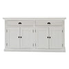 Classic White Hutch Bookcase Unit