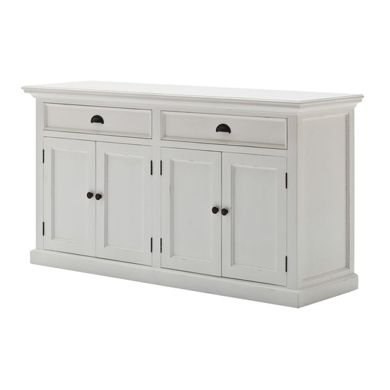 Classic White Hutch Bookcase Unit