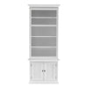 Classic White Single Bay Bookshelf