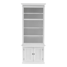  Classic White Single Bay Bookshelf