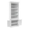 Classic White Single Bay Bookshelf