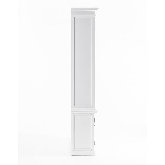 Classic White Single Bay Bookshelf