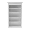 Classic White Single Bay Bookshelf