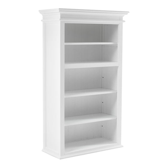 Classic White Single Bay Bookshelf