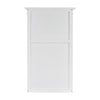 Classic White Single Bay Bookshelf