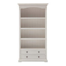  Classic White Bookcase with Drawers