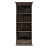 Black Wash Bookcase With One Drawer