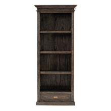  Black Wash Bookcase With One Drawer