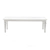 White Modern Farmhouse 94" Dining Table