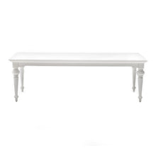  White Modern Farmhouse 94" Dining Table