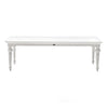 White Modern Farmhouse 94" Dining Table