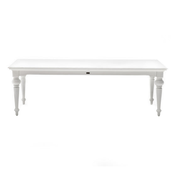 White Modern Farmhouse 94" Dining Table