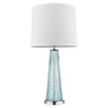 29" Seaglass Table Lamp with White Empire Shade