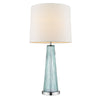 29" Seaglass Table Lamp with White Empire Shade