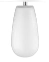 28" White Ceramic Column Table Lamp with White Drum Shade