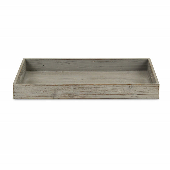 Minimalist Gray Wooden Tray