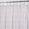 Pale Pink Modern Striped Crinkle Shower Curtain