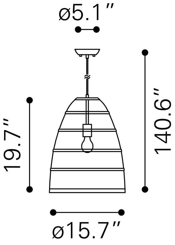 Saints Ceiling Lamp Natural