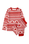 Red Christmas Tree Reindeer Pullover & Pants Loungewear Set